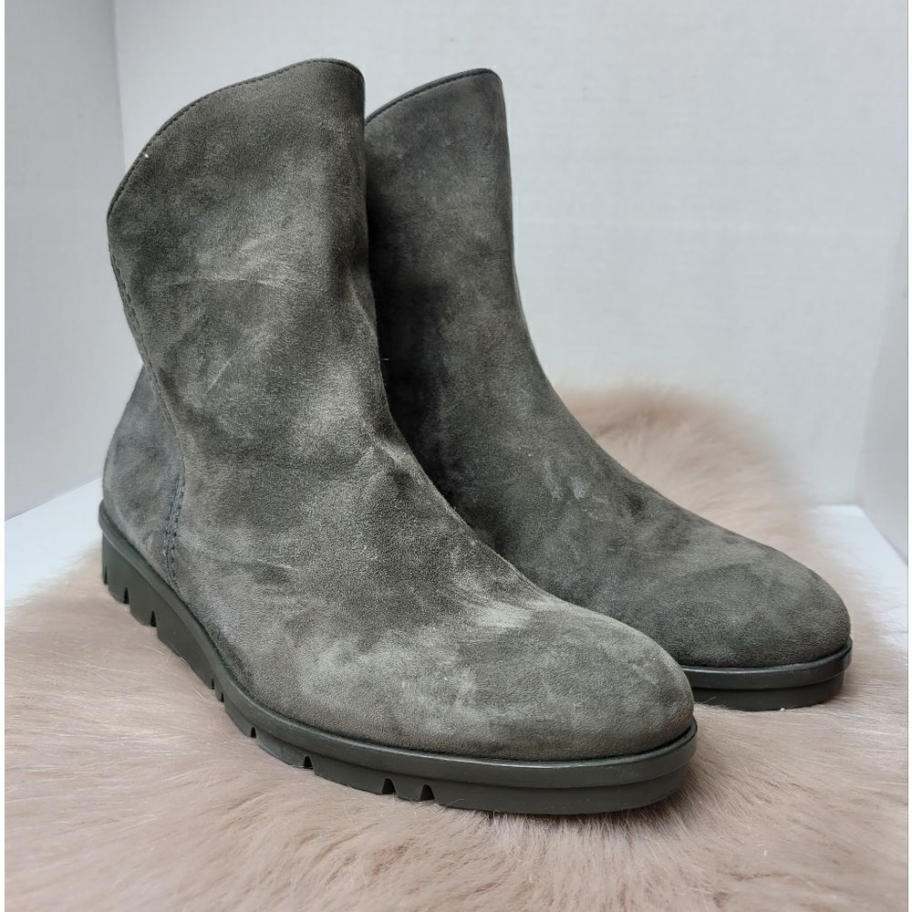 Sesto Meucci Gray Suede Ankle Women's Boots Shoes Size 6.5